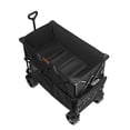 thumbnail image 2 of Foldable Double Decker Wagon Cart, 400L Collapsible Utility Wagon with All-Terrain Wheels, Heavy Duty Folding Wagon 350 lbs Capacity for Camping, Shopping, Gardening, 52 Inch Extra Long Handle, 2 of 11