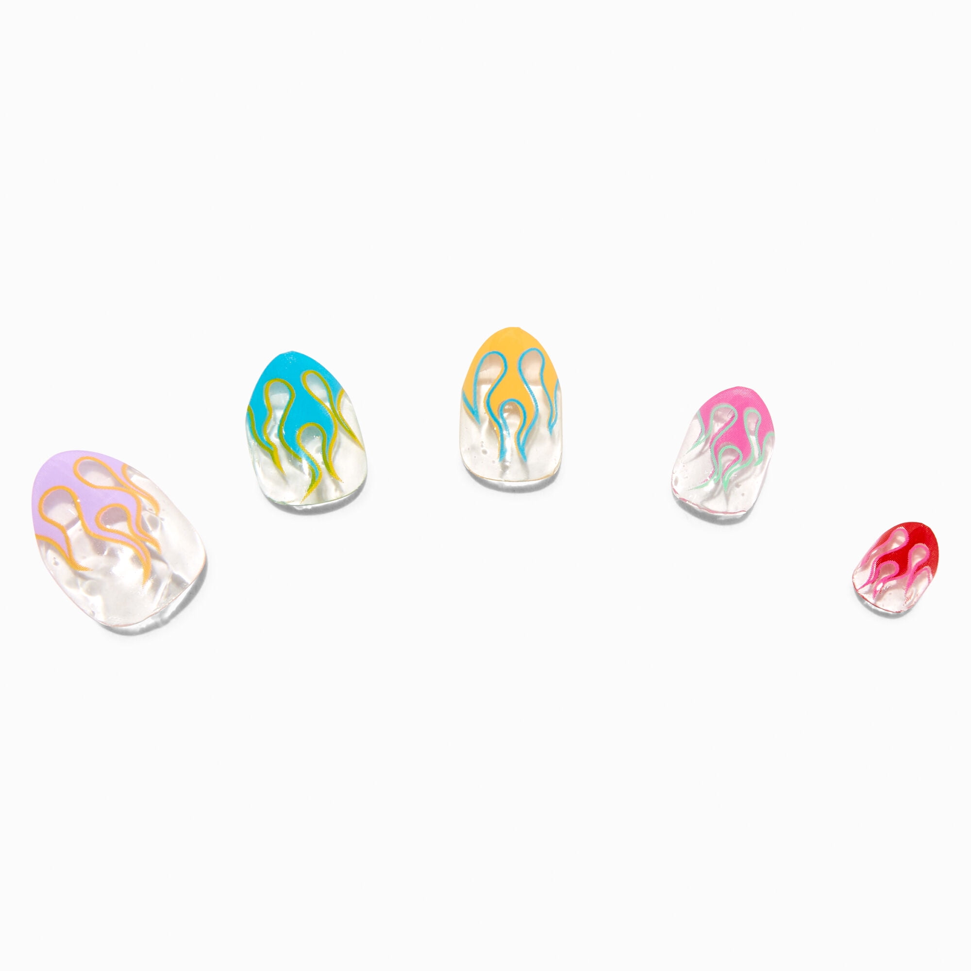 Squishmallows™ Claire's Exclusive Radiant Stiletto Press On Faux Nail Set -  24 Pack