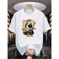 thumbnail image 2 of Men's Ace of Spades Graphic T-Shirt - Dark Color, Breathable Cotton, Crewneck, Short Sleeve, Casual Summer Wear, Everyday Tshirt|Graphic Tee|Knitted Craftsmanship, 2 of 6