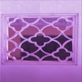 thumbnail image 1 of Ahgly Company Indoor Square Patterned Violet Purple Area Rugs, 4' Square, 1 of 6