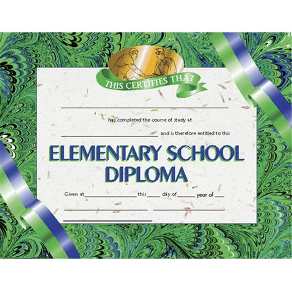 Hayes School Publishing H-Va522 Diplomas Elementary School-36/Pk 8-1/2 X 11