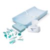 Summer Infant Contoured Changing Pad with Ultra Plush Cover (Blue), Wipes Warmer & Nursery Health Care Kit