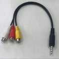 thumbnail image 5 of 2piezas 2.5mm Mini AV Macho A 3RCA Hembra Cable de Audio Video M / F Cable de Adaptador Jack Estereo, 5 of 5