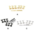 thumbnail image 4 of Maytalsory 6pcs Guitare Syntoniseur Chevilles Ensemble Pièces de Rechange Modifié Pièces Professionnelles Tête de la Machine Syntonisation Cheville Accessoire Instrument Argent, 4 of 6