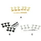 thumbnail image 3 of Greeniant Juego de 6 uds de clavijas de afinador de guitarra, piezas modificadas, accesorios para guitarras, cabezal de máquina Universal, Accesorios para instrumentos musicales Plata, 3 of 6