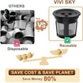 thumbnail image 2 of 5 Pack Ninja Reusable Coffee Pods: Reusable K Cups for Ninja Coffee Maker - Refillable Coffee Filters for Ninja DualBrew Pro CFP201 CFP300 CFP301 CFP305 CFP307 CFP400, 2 of 5