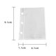 thumbnail image 3 of Titular De La Tarjeta Fotográfica Bolso Carpeta transparente de PVC, libro de mano DIY, portatarjetas, álbum de tres agujeros (blanco), 3 of 5