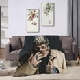 thumbnail image 4 of Blanket Zayn Malik Soft and Comfortable Warm Fleece Throw Blankets Yoga Blankets Beach Blanket Picnic Blankets Gift for Dorm room office decor Sofa Bed Camping Travel All Season, 4 of 6