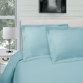 thumbnail image 2 of 300-Thread Count 100% Egyptian Cotton Lightweight Solid Duvet Cover Set Light Blue / King/Cal King, 2 of 5