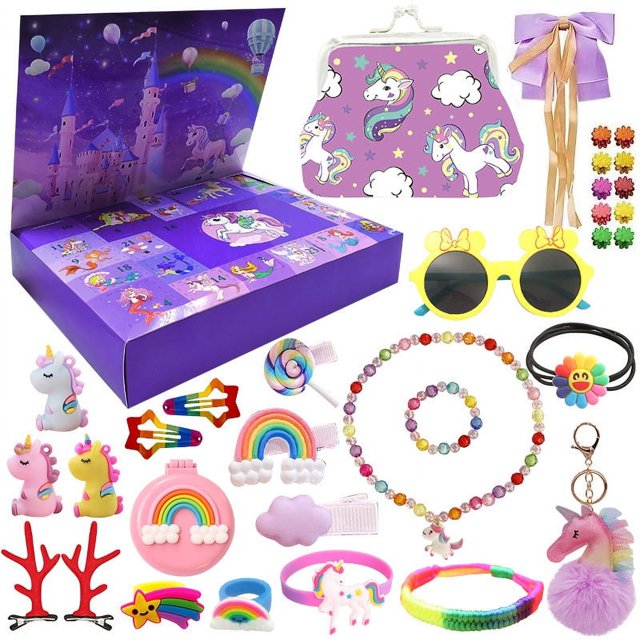 Countdown Christmas Blind Box Advent Calendar Princess Dress Up Girl Jewelry Diy Set Toy Gift