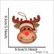 thumbnail image 2 of Colgante de madera de Navidad con luz LED, diseño de muñeco de nieve, alce de Papá Noel, colgante luminoso, decoración de árbol de Navidad, 3 uds., 2 of 5