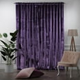 thumbnail image 3 of 3S Brother's Mauve Extra Long Shiny Velvet Curtains Luxury Colors Light Blocking Hang Back Tab & Rod Pocket 1 Panel Curtain 5-30 Ft Home Décor Custom Made Drapes -Made in Turkey(52"W X 120"L), 3 of 6