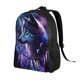 thumbnail image 2 of Balery Feathered Wolf Mochila - Mochila Estilosa y Duradera para Laptop de 15 Pulgadas con Tela Oxford Impermeable, 2 of 8