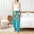 thumbnail image 4 of Balery Seashells And Fishing Net On Blue Wooden Table Pantalones de pijama para mujer, pijamas ultraligeros, pantalones de estar por casa-3X-Large, 4 of 6