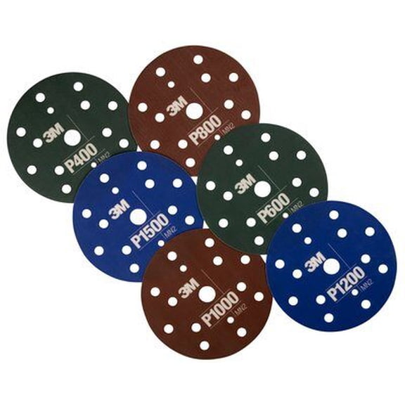 3M Hookit Flexible Abrasive Disc 270J, 34408, 6 in, Dust Free, P1200, 25 disc per carton, 5 cartons per case