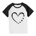 thumbnail image 6 of ZyeKqe Baby Clothes Toddler Boys Girls T Shirts Cute Heart Print Short Sleeve Soft Comfy Loose Fitted Tees, 6 of 6