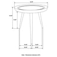 thumbnail image 5 of Coaster Zoe Round Mango Wood Side End Table in Natural and Black, 5 of 5