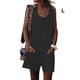 thumbnail image 4 of Sonducket Mono sin mangas con cuello para mujer, mono informal para caminar en la playa Vestidos Negro L, 4 of 5