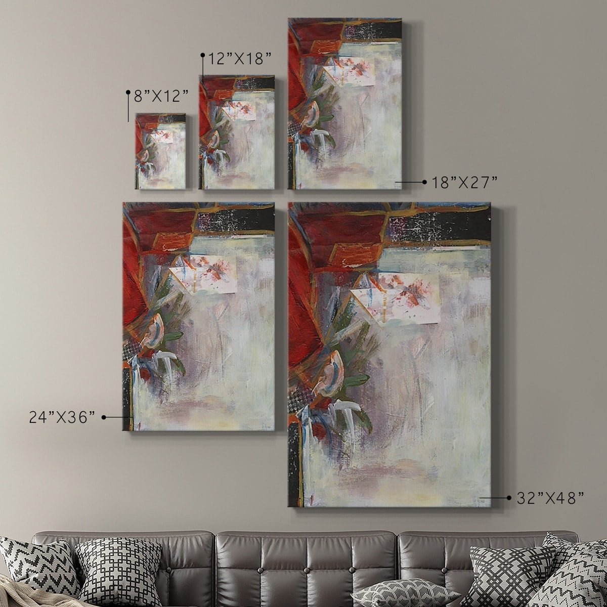 Slate Movement II Premium Gallery Wrapped Canvas - Ready to Hang