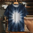 thumbnail image 5 of PNTUTB Women's Summer Fashion Tie Dye Gradient Casual Loose Comfortable Crew Neck Short Sleeve Pullover Tops, 5 of 6