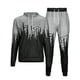 thumbnail image 5 of Bellella Conjuntos de jogger para hombre Sudaderas de dos piezas + Trajes de pantalón Conjunto de chándal con capucha Sudaderas con capucha informales Sudadera de 2 piezas Ropa de salón, 5 of 6