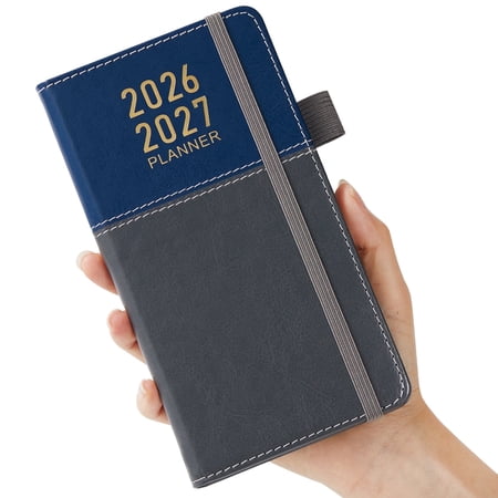 NIRMIRO 2026-2027 Weekly & Monthly Pocket Planner for Purse, Small Academic Planner (July 2026 to June 2027) with Inner Pocket & Pen Holder, A6 Mini Planner for Organizing & Planning, 3.8"x7"