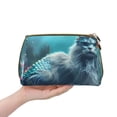 thumbnail image 4 of Xecao Cat Underwater Fantasy Print Fashion Makeup PVC Bag Large Capacity Travel Cosmetic Bag for Women Organizer Toiletry Clutch, 4 of 8