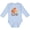 AE-Light Blue, variant on My Cousin Loves Me Fox Boys or Girls Long Sleeve Baby Bodysuit