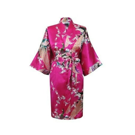 

KIMONO - Silk/Satin Robe - Pretty FLORAL