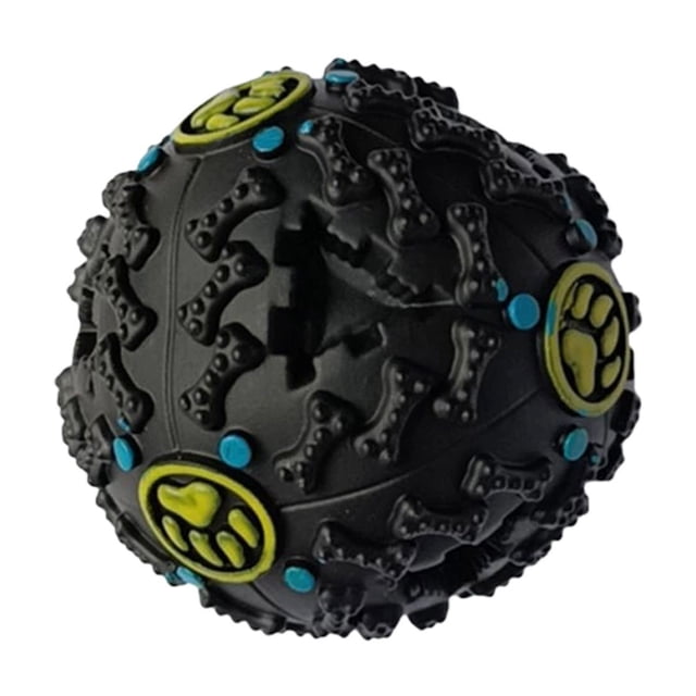 Xihbxyly Pelota con Forma de Huella de Perro, Juguete Interactivo con Dispensador de Premios, Pelota Masticable de Goma Resistente, Diseño Que Promueve La Salud Dental, Diversión para Jugar, Todas La