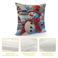 thumbnail image 4 of Nawypu  Christmas Snowman Pillow Covers  Set of  Winter Decorative Throw Pillow Covers Xmas Snowflake Cushion Covers for Sofa Couch Home Decor, 4 of 5