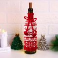 thumbnail image 5 of HongHeng 1Pc Soft Knits Snowflake Wine Bottle Covers Wine Bottle Cases for Christmas Ambiances Nonslip Bottle Jackets, 5 of 5