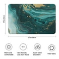 thumbnail image 3 of Teal Gold Marble Pattern Bathroom Rugs Mat,Non Slip Microfiber Bathroom Rug,Rubber Backing,Soft Bathroom Mats for Bathroom Floor,Tub and Shower,17x27in(43x68cm), 3 of 4