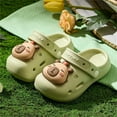 thumbnail image 4 of LIIPEE Boys Sandals Summer Cute Comfortable Cartoon Closed Toe Non- Soft Sole On Water Shoes Boys Classic Pool Beach Outdoor Indoor Wear Clogs,Green,4-5 Years, 4 of 4