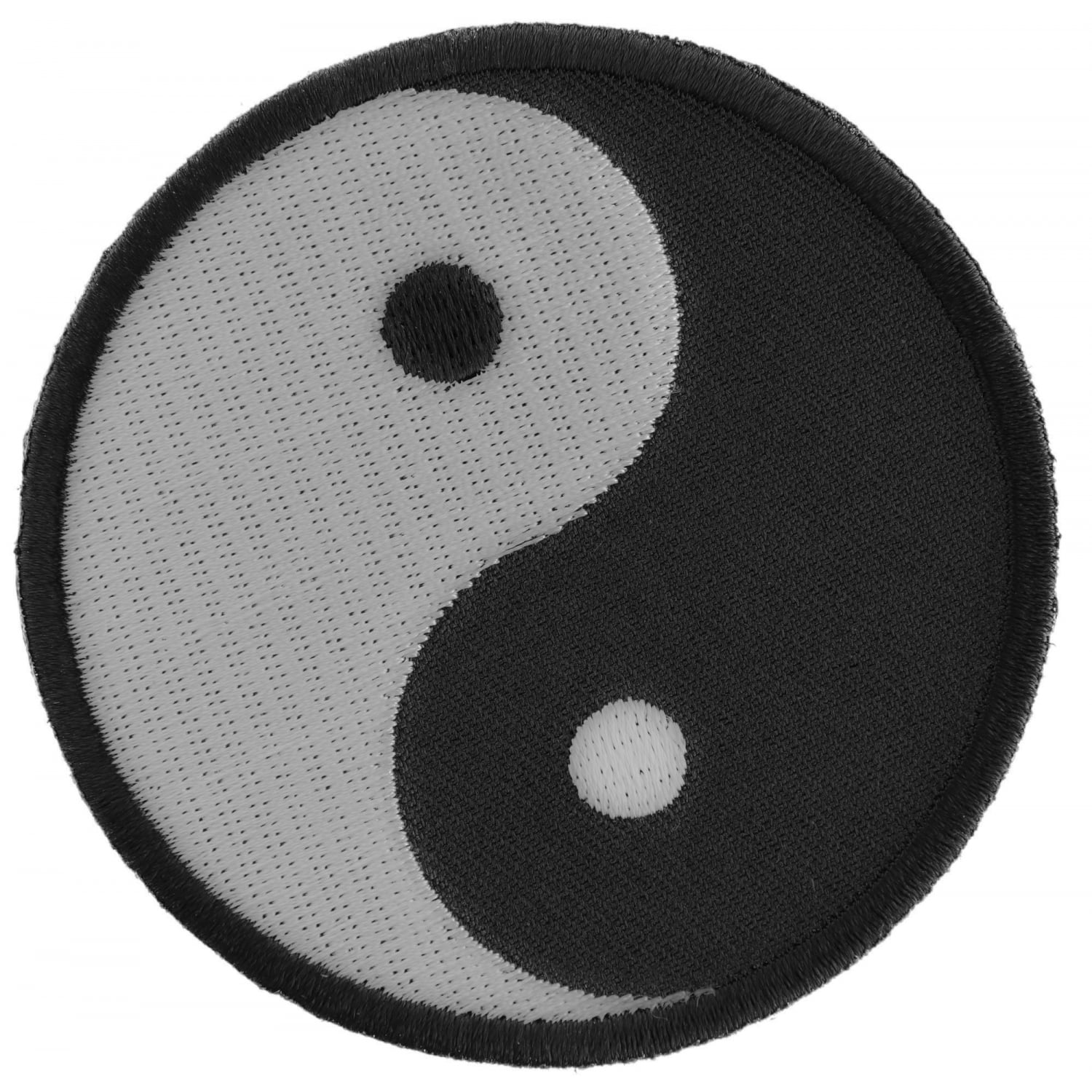 Ying Yang Novelty Iron on Patch