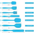 thumbnail image 2 of Juego de espátula de 7 piezas. Espátulas de utensilios de cocina de silicona para cocinar glaseado para hornear, 2 of 4