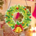 thumbnail image 2 of Kit Corona Pintura Cristal Lazo Con Forma Especial Navideña Creativa, 2 of 9
