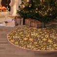 thumbnail image 5 of Lukts Vintage fall harvest basket Print Color Life Christmas Tree Skirt, Winter Holiday Tree Mat Decoration ,Can be Used as A Shawl-30", 5 of 6