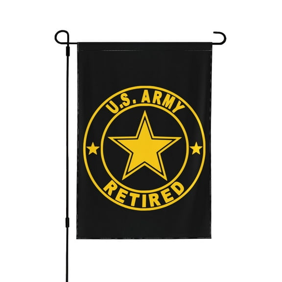 U.S Army Retired Garden Flag 12.5 X 18 Inch Double Sided, Decorative Flag Balcony Courtyard Indoor Welcome Garden Flag