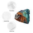 thumbnail image 3 of Pofeuu Cartoon Pumpkin Skull Print Beanie Hat for Men Women Knit Winter Hat Warm Cuffed Skull Beanie Slouchy Soft Unisex, 3 of 6