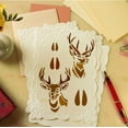 thumbnail image 5 of Deer Head Painting Stencil 11.8x11.8 inch Deer Horn Plastic Stencil Reusable Elk Pattern Drawing Template Animal Theme Craft Stencil for Painting on Wall Furniture DIY Home Decor, 5 of 7