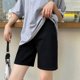 thumbnail image 3 of Pantalones cortos de mezclilla para mujer, cintura alta, holgados, piernas anchas, diseño sense niche tide ins, pantalones medianos finos de 5 puntos para verano, nuevos modelos 2022, 3 of 5