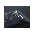 thumbnail image 3 of Gem Stone King 925 Sterling Silver Hourglass Pendant Necklace for Women Filled with Diamond and Gemstone Dust with 18 inch Silver Chain, 3 of 6