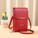 thumbnail image 5 of Bolso portátil de cuero, bolso para teléfono con pantalla táctil, bolso compacto, carga mini USB, resistente al agua, diseño plegable, cuero genuino, para oficina, 5 of 8