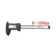 thumbnail image 2 of Pinza digital 100mm 4 pulgadas | Medidor electrónico LCD | Micrómetro Vernier de fibra de carbono | Lectura doble de pulgadas/mm | Herramienta de medición de precisión | Incluye batería LR44 | Negro, 2 of 7