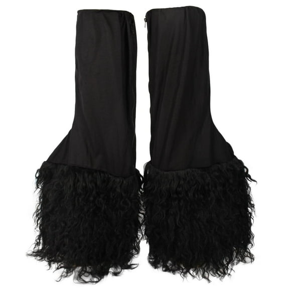 HPO Adult Unisex Hairy Warrior Ape Pair Stilt Covers , Black Color for Halloween Costume Accessories