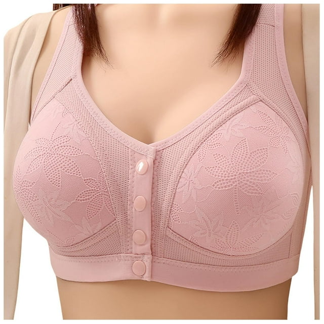 Women's Front Buttoned Large Sized Bra Vest Style Underwear Women's Bras Without Steel Rings
