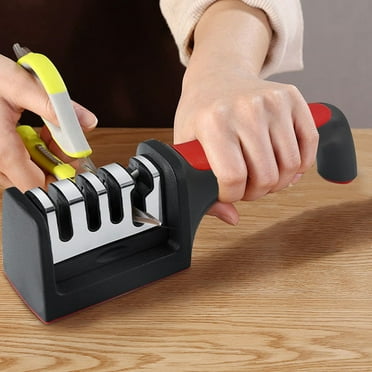 Knife Sharpener 4 Stage Buy It 8.7 Inch Knife Sharpeners for Kitchen Knives Handheld Knife Sharpner for Sharpening and Honing Scissors Knives