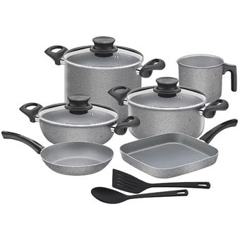 Batería Tramontina 27899159 Paris 11pzs aluminio Stone Granito TRAMONTINA BATERIA DE COCINA