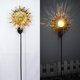 thumbnail image 2 of Luces solares para jardín con estaca - Juego de 1 - Decoración de jardín exterior para terraza - Iluminación para caminos - Lámpara LED - Decoración de bolas de metal y cristal, 2 of 5